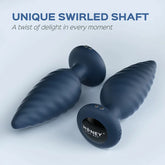 Noah App Controlled Rotating Anal Plug Vibrator in Blue Butt Plugs - Vibrating